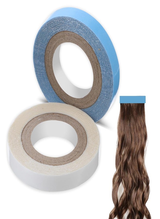 Quilax 2 Rolls Hair Extension Tape, 3yard Adhesive Replacement Tape for Hair Extensions, Wig Tapes Double Sided Ultra Hold, Beauty Tools Hairstyling Essentials for Women - Image 1